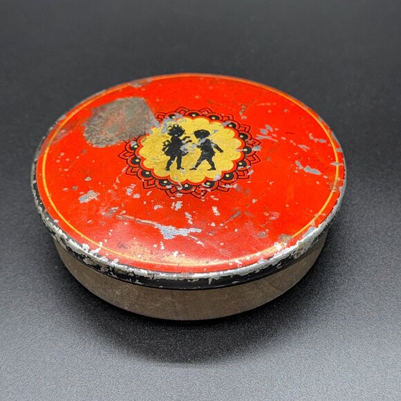 Antique 1920's - 30's Toffee Tin Can ENGLAND Collectible RARE - Picture 1 of 6